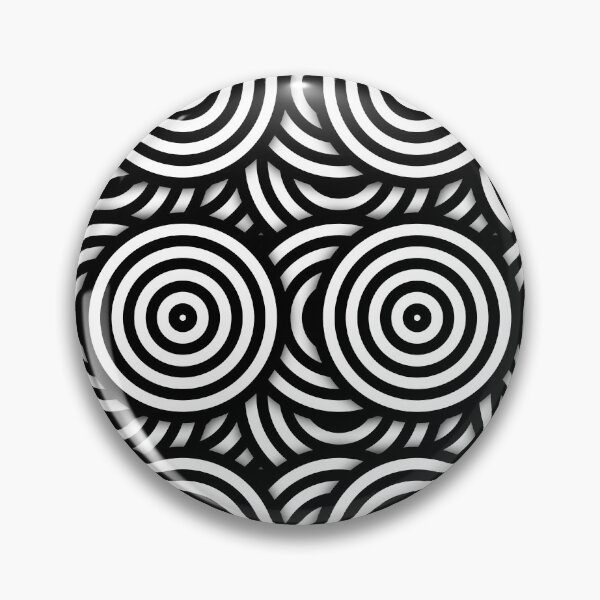 Item preview, Retro Black White Circles Op Art designed and sold by artsandsoul.