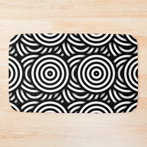 Item preview, Retro Black White Circles Op Art designed and sold by artsandsoul.