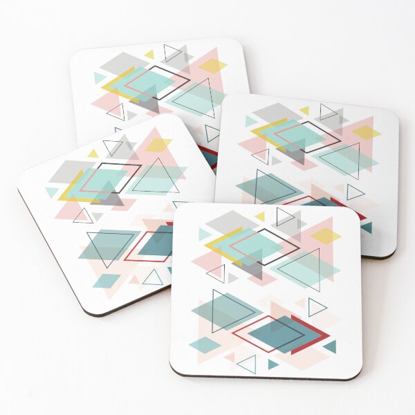 Item preview, LINE ART WITH ABSTRACT TRIANGLES PATTERN designed and sold by corner-shop.