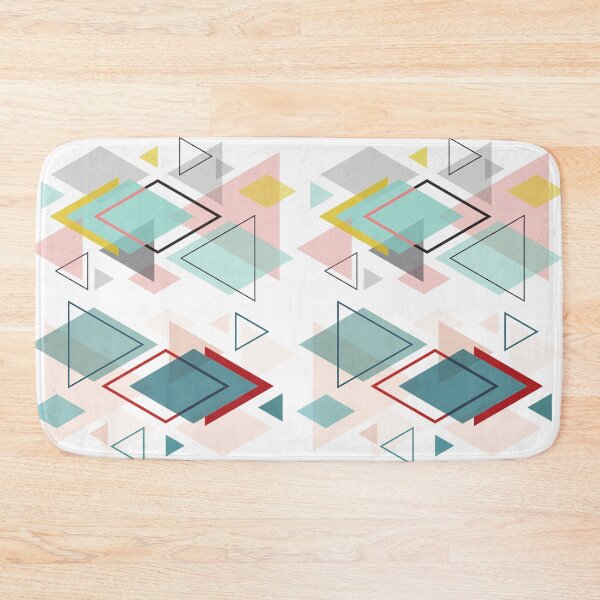 Item preview, LINE ART WITH ABSTRACT TRIANGLES PATTERN designed and sold by corner-shop.
