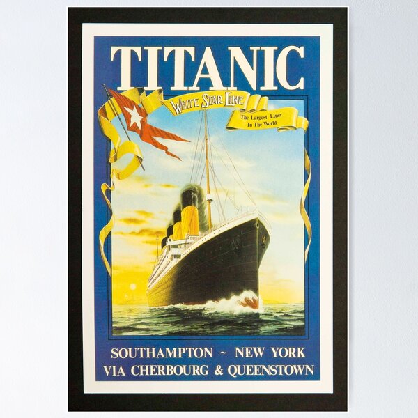 Item preview, Titanic Old Fashioned Poster designed and sold by Ravensclaw3.