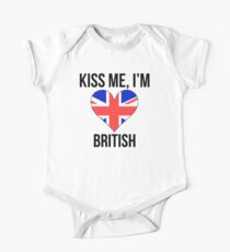 Kiss Me I'm British One Piece - Short Sleeve