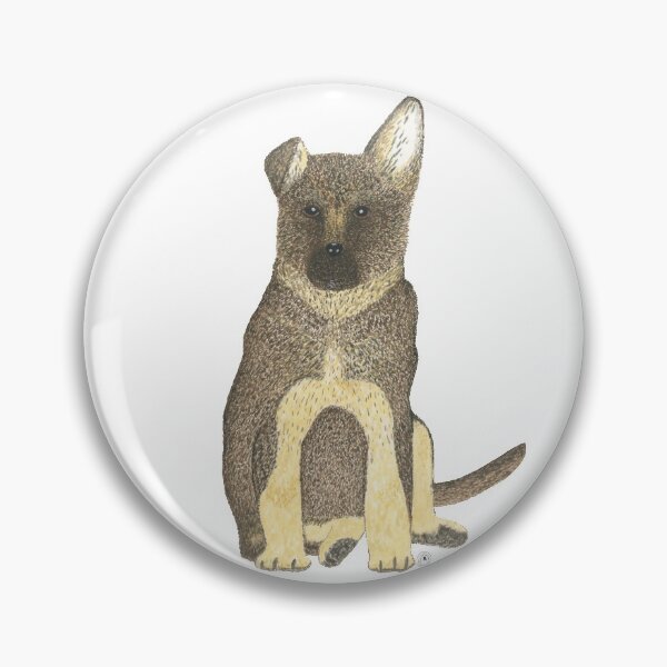 Item preview, "Blue" the German Shepherd Dog (GSD) Puppy designed and sold by MaryClick.
