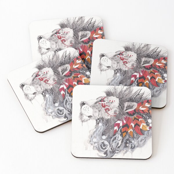 Item preview, Fierce Watercolor Lion  designed and sold by mmccandle.