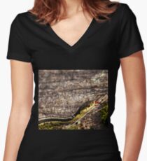 Forked Tongue Women's Fitted V-Neck T-Shirt