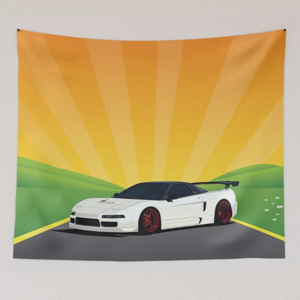 Item preview, NSX Widebody Cartoon designed and sold by ToonMyRide.