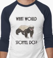 What would Stoffel do? Men's Baseball ¾ T-Shirt