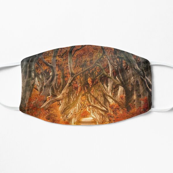Irish Scenery - Hedges Ireland Flat Mask