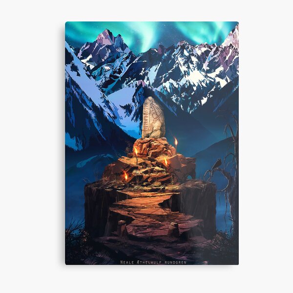The Runestone Metal Print
