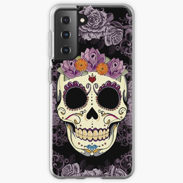 Vintage Skull and Roses Samsung Galaxy Soft Case