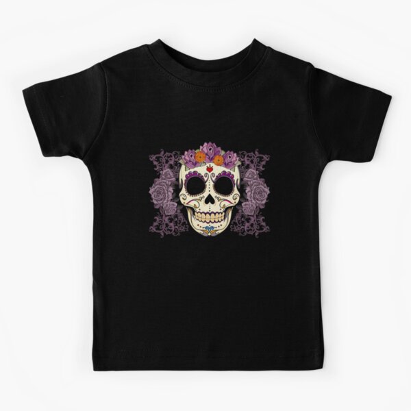 Vintage Skull and Roses Kids T-Shirt for Sale by Tammy Wetzel
