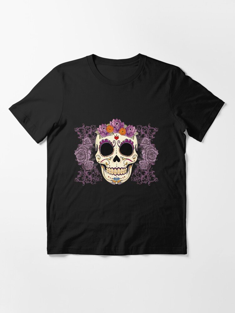 Alternate view of Vintage Skull and Roses Essential T-Shirt