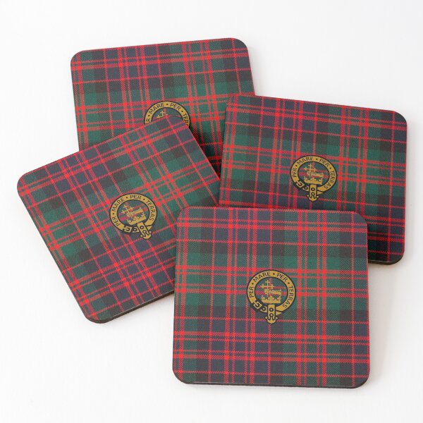 Item preview, Modern MacDonald Clan Tartan with MacDonald Clan Crest designed and sold by jamesmlaker.