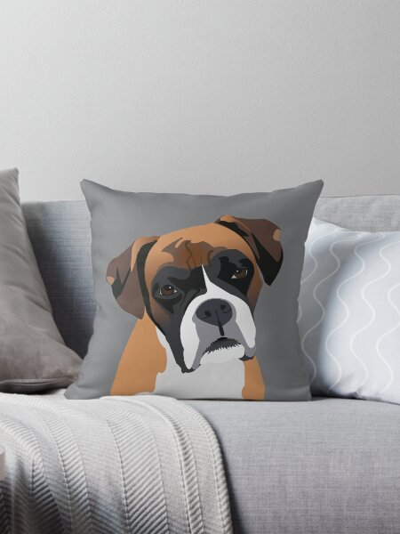 Boxer dog cushion best sale