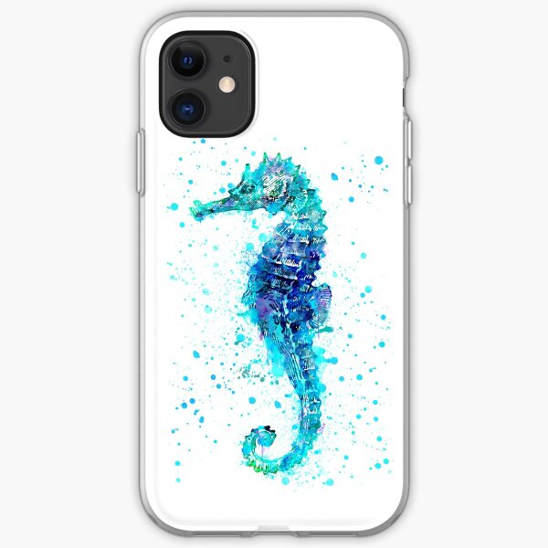 Blue Seahorse iPhone Soft Case