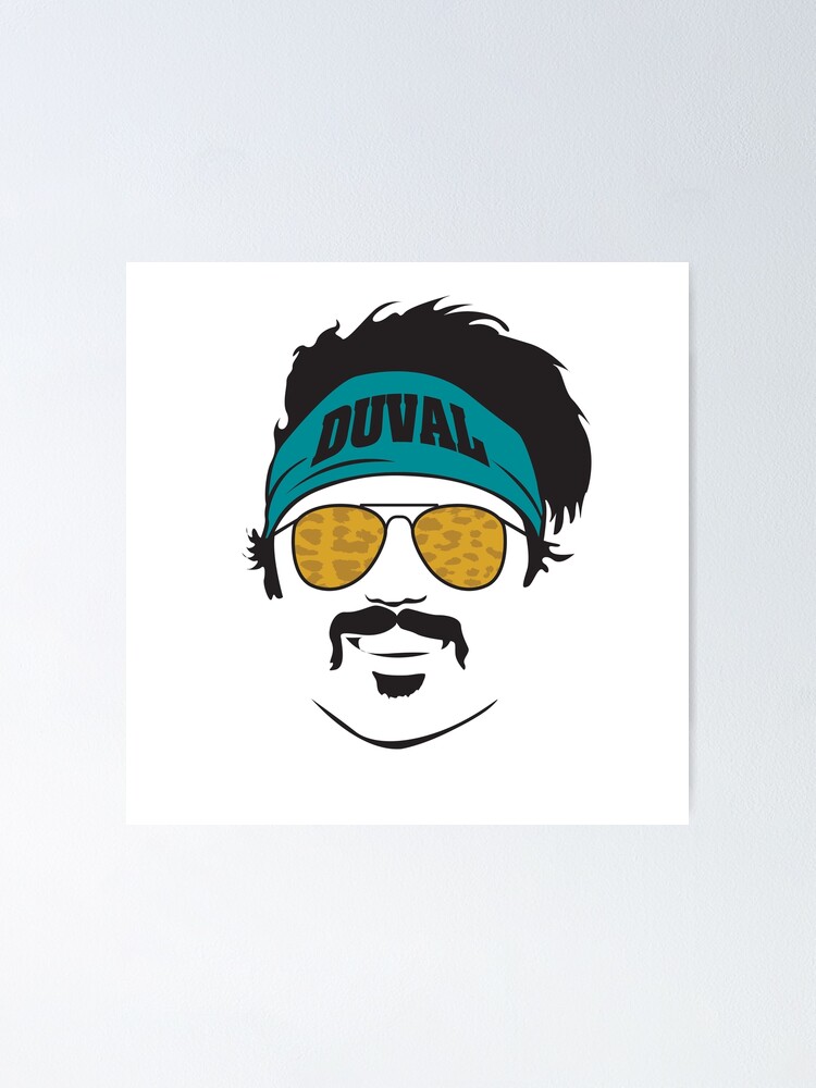 Duval Fun Head Jacksonville Jaguars Teal Gold Enamel Pin 