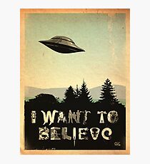 X-Phile: I WANT TO BELIEVE Photographic Print