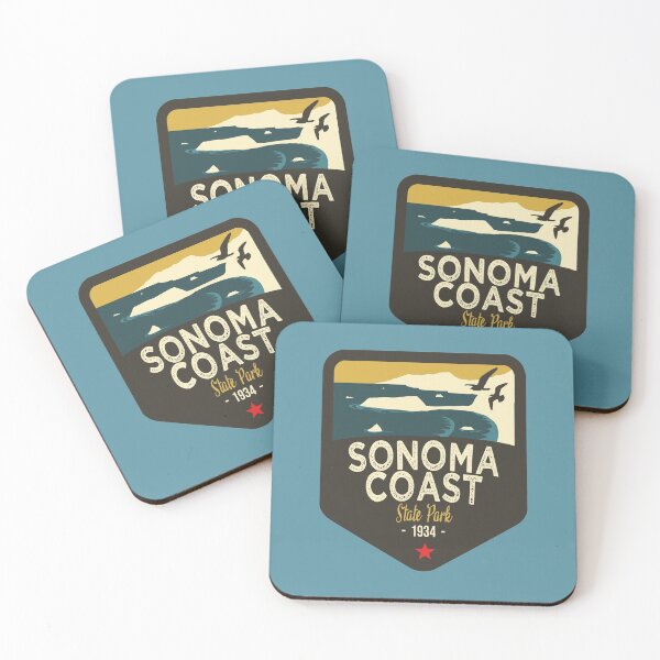 Item preview, California Treasures Badge #3 of 10 - Sonoma Coast State Park designed and sold by mp2262.
