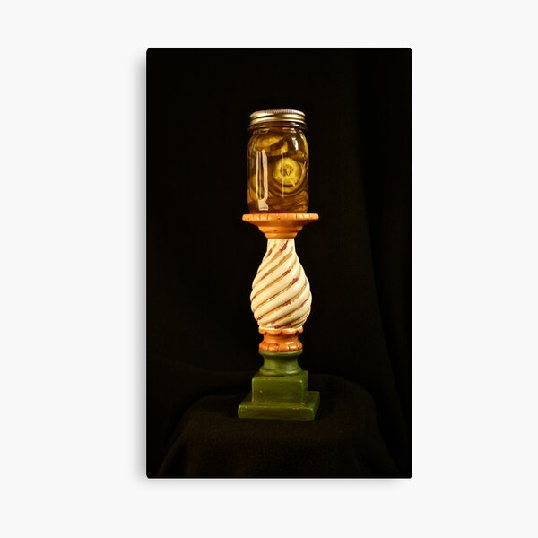 Pickles on a Pedestal Canvas Print