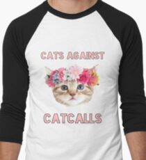 Cats Against Catcalls Men's Baseball ¾ T-Shirt