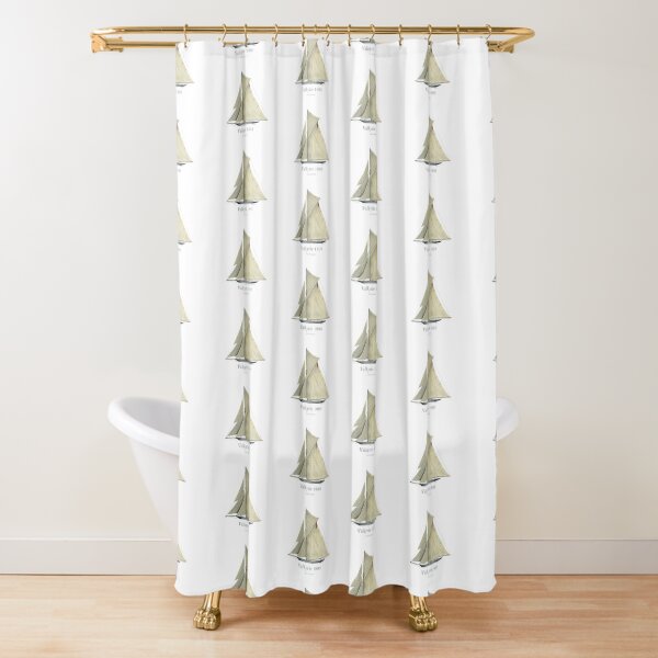 1893 Valkyrie portrait Shower Curtain