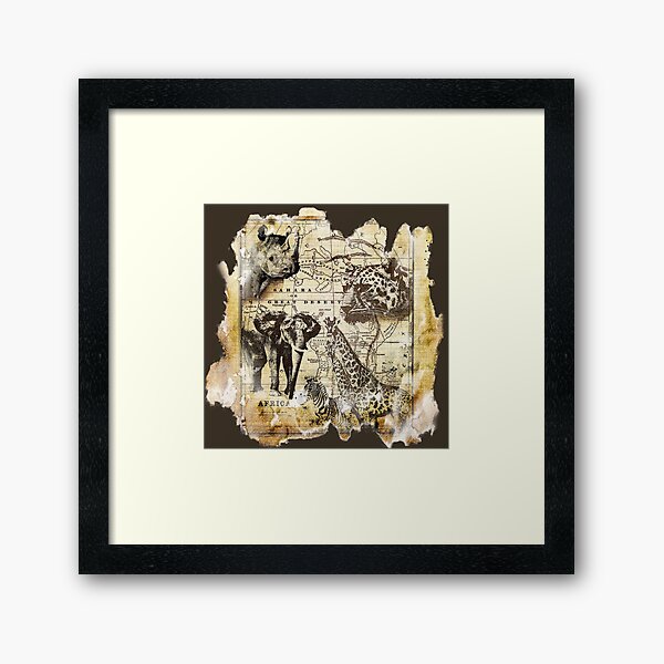African Wildlife Framed Art Print