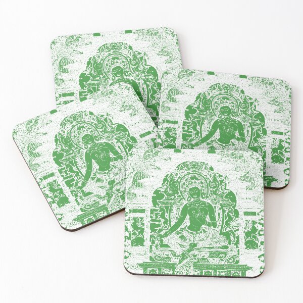 Item preview, Green Tara Tibetan Buddhism Vajrayana White Print designed and sold by h44k0n.