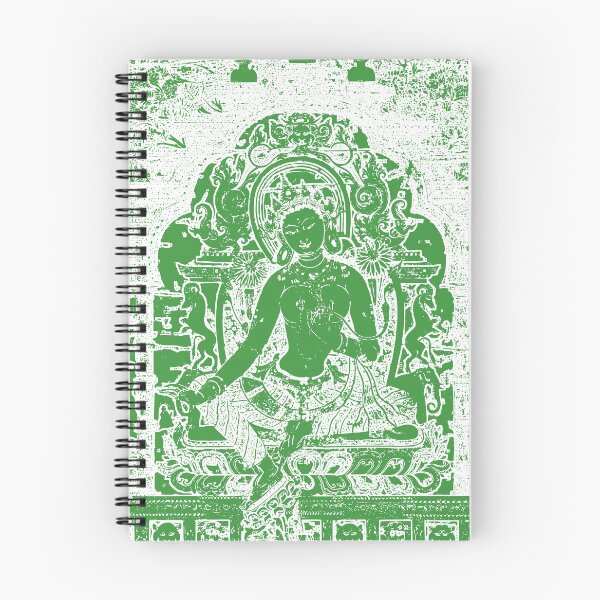 Item preview, Green Tara Tibetan Buddhism Vajrayana White Print designed and sold by h44k0n.