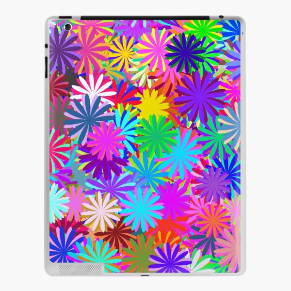 Meadow of Colorful Daisies iPad Skin
