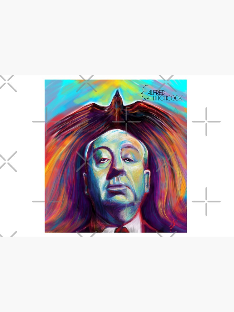 Alfred Hitchcock Bird Abstract - Original Art By Kraken Sky by KrakenSky