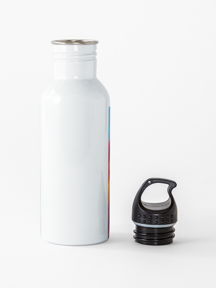 Alternate view of Alfred Hitchcock Bird Abstract - Original Art By Kraken Sky Water Bottle