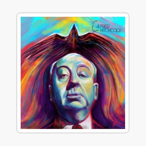 Item preview, Alfred Hitchcock Bird Abstract - Original Art By Kraken Sky designed and sold by KrakenSky.