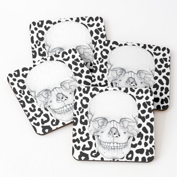 Item preview, Skull with Cheetah print Background designed and sold by Flower Magic .