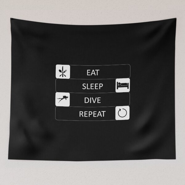 Item preview, Eat Sleep Dive Repeat - Sports - Hobby designed and sold by AndiHK.