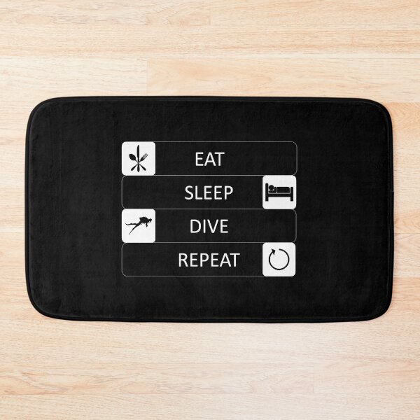 Item preview, Eat Sleep Dive Repeat - Sports - Hobby designed and sold by AndiHK.
