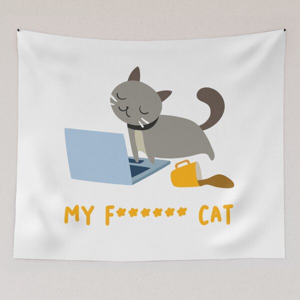 Item preview, my fucking cat designed and sold by Catcrea.