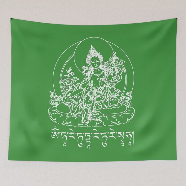 Item preview, Green Tara Mantra Buddha Tibetan Buddhism Vajrayana Tantra designed and sold by h44k0n.