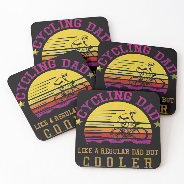 Item preview, Cycling Dad Like A Regular Dad But Cooler | Funny Vintage Cyclist Father's Day Gift designed and sold by BeYourOwnHero.