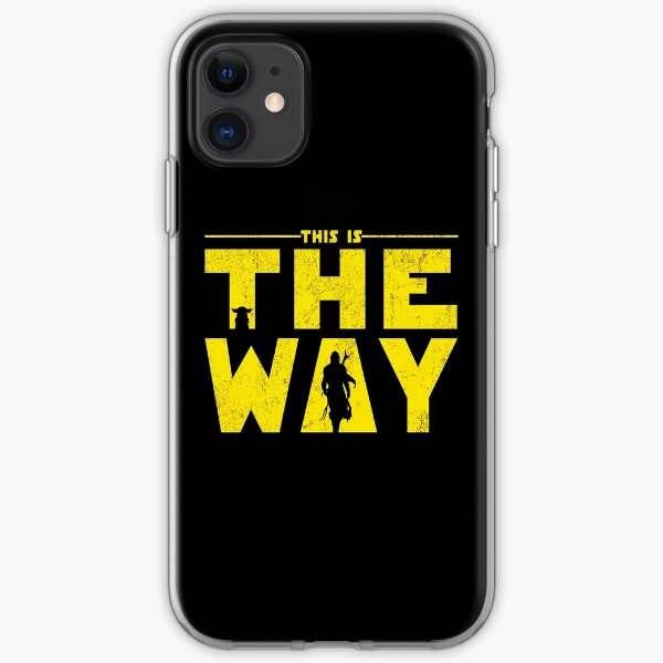 Retro This is The Way Yellow mando and the Baby iPhone Soft Case
