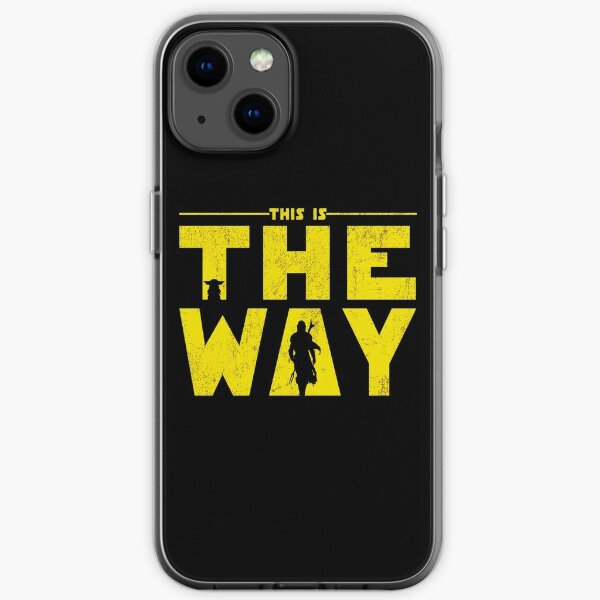Retro This is The Way Yellow mando and the Baby iPhone Soft Case