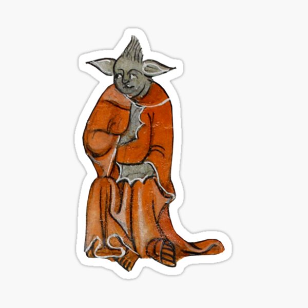 Vista previa del artículo con la obra «Meme de criatura medieval», diseñado y vendido por ocddot.