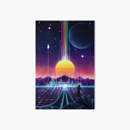 Neon Sunrise Art Board Print