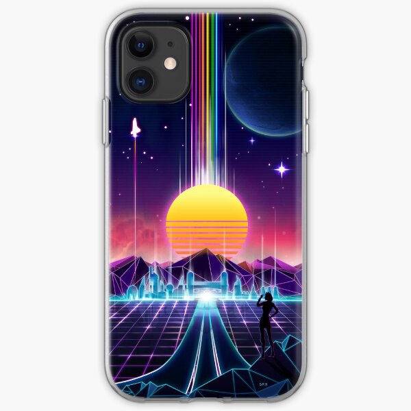 Neon Sunrise iPhone Soft Case