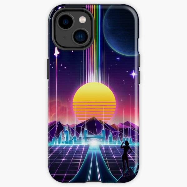 Neon Sunrise iPhone Tough Case