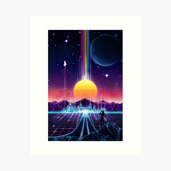 Neon Sunrise Art Print