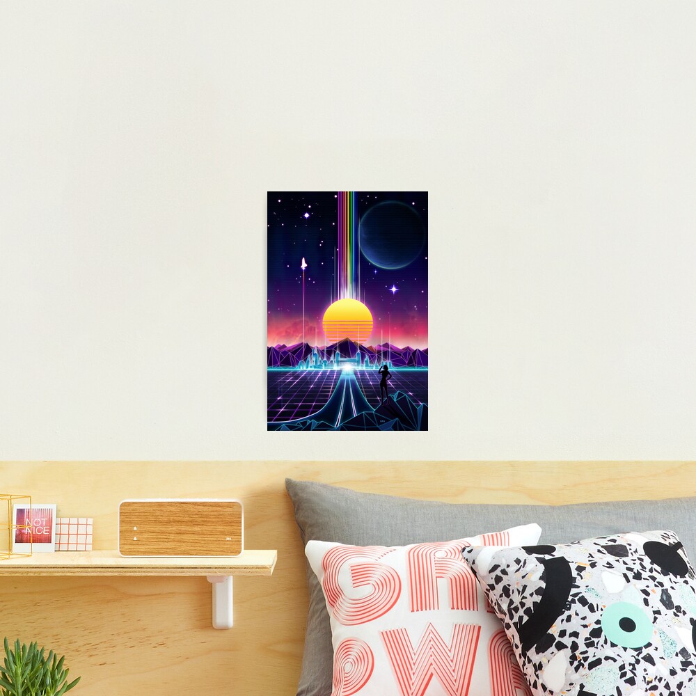 Neon Sunrise Photographic Print