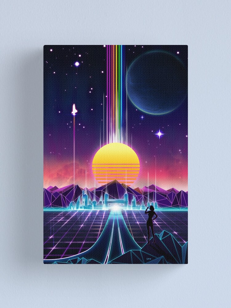 Alternate view of Neon Sunrise Canvas Print