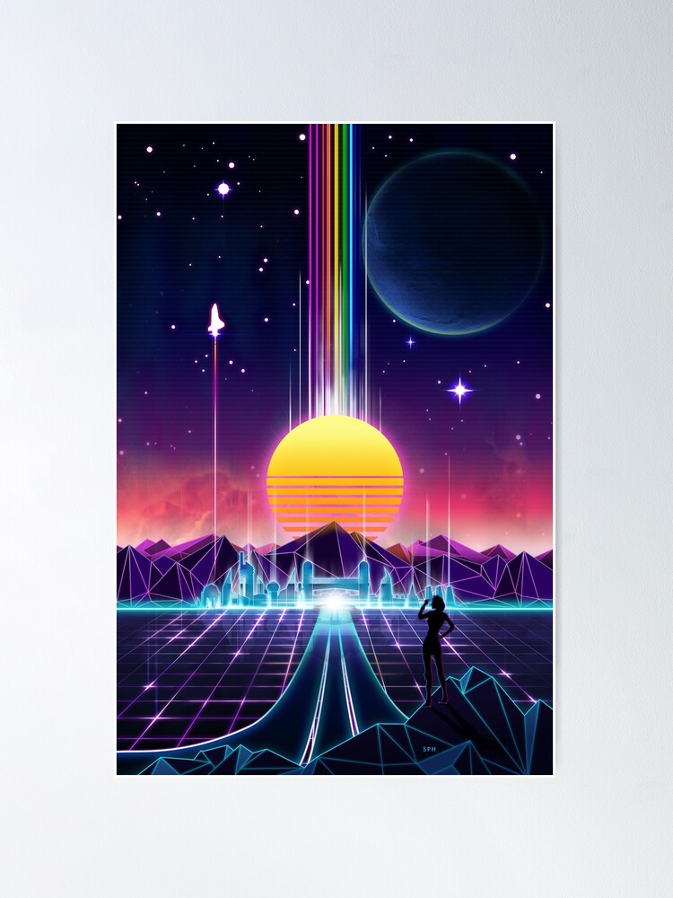 Alternative Ansicht von Neon-Sonnenaufgang Poster