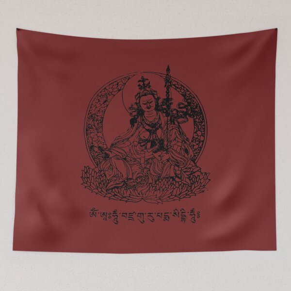 Item preview, Padmasambhava Guru Rinpoche Buddha Tibetan Buddhist Mantra  designed and sold by h44k0n.