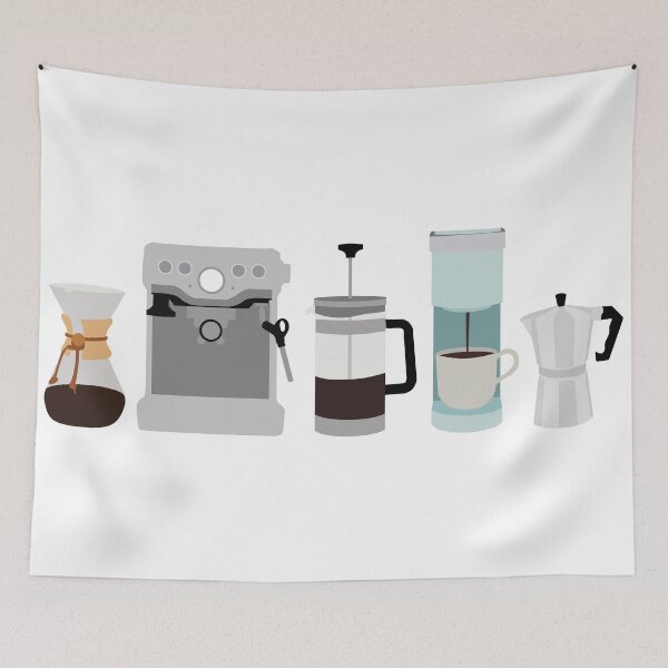 Item preview, Coffee Machine Line Up designed and sold by Sarah Burk.